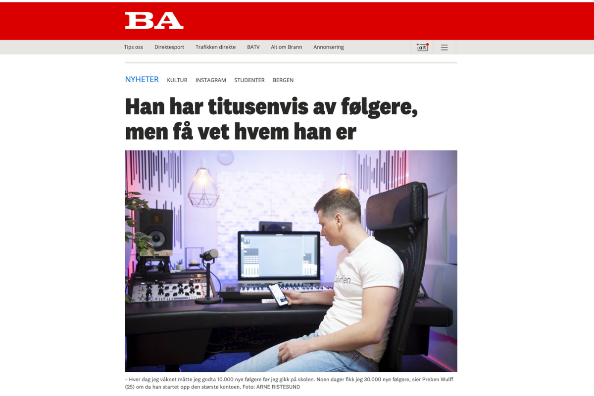 Han har titusenvis av følgere, men få vet hvem han er